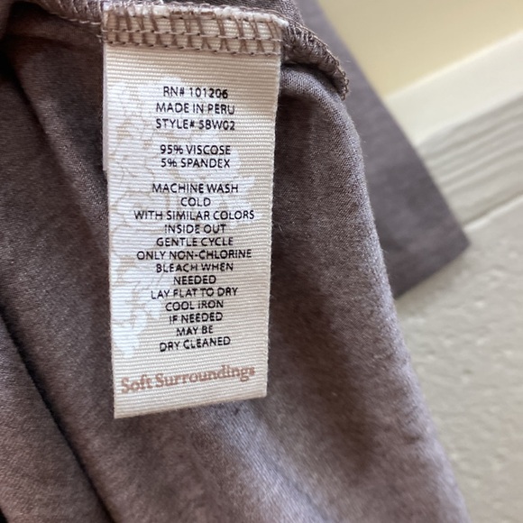 Soft Surroundings women’s plus size 1X hi Nick long sleeve tunic top - Picture 5 of 7